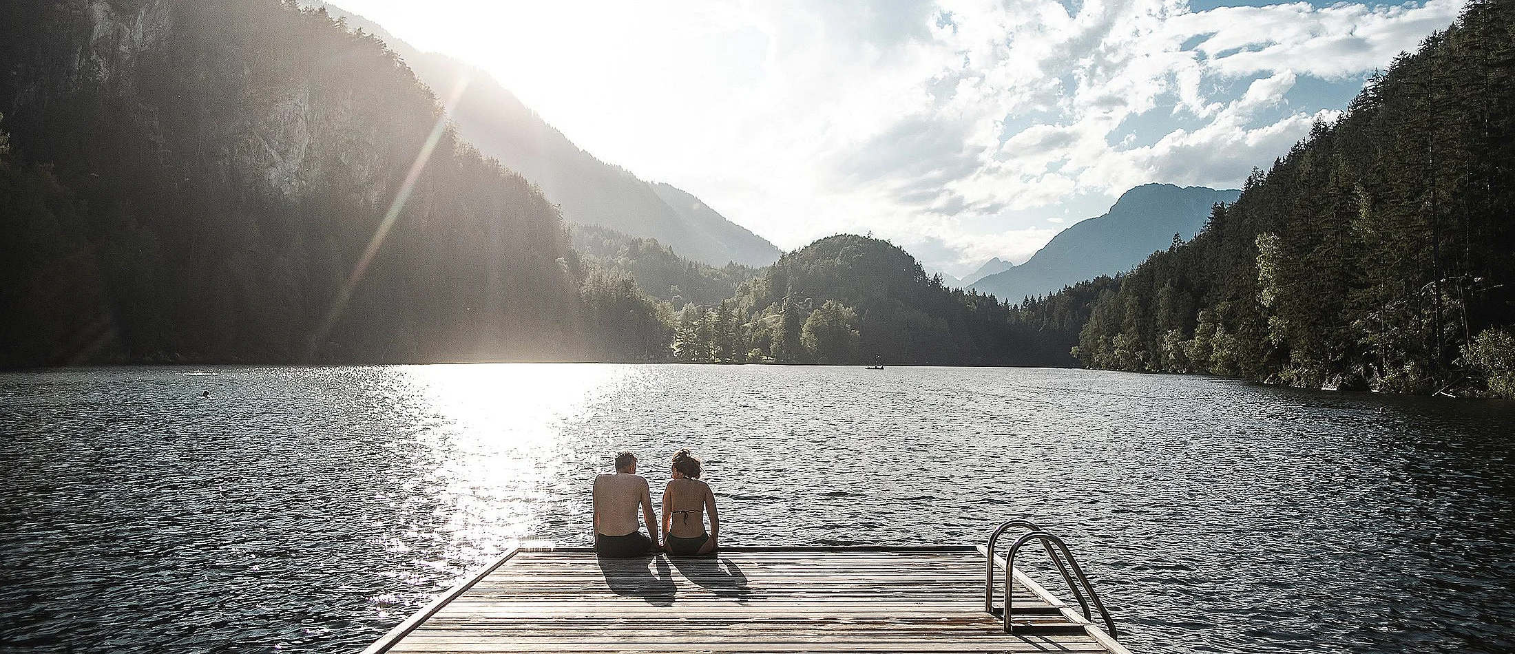 Piburg Lake in summer